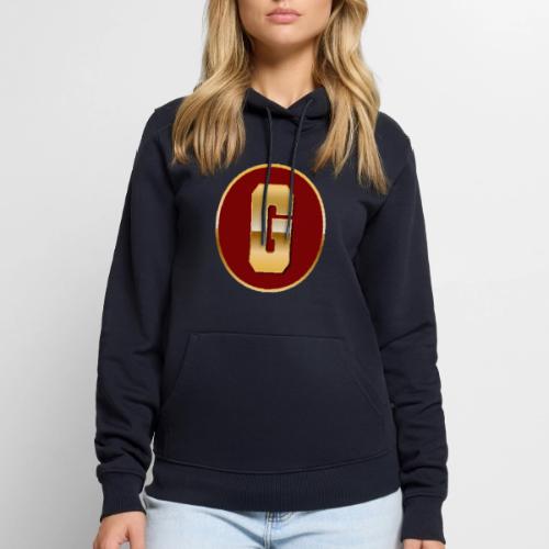 Letter G – Capital Varsity Alphabet Monogram - Men's Premium Hoodie