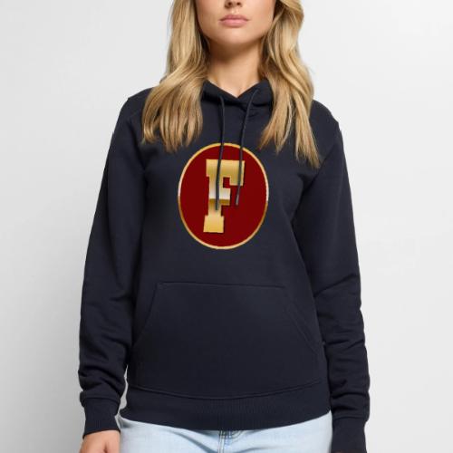 Letter F – Capital Varsity Alphabet Monogram - Men's Premium Hoodie