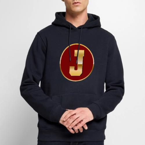 Letter J – Capital Varsity Alphabet Monogram - Men's Premium Hoodie
