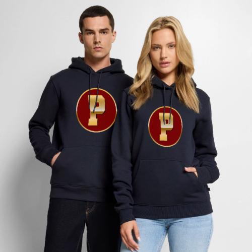 Letter P – Capital Varsity Alphabet Monogram - Men's Premium Hoodie