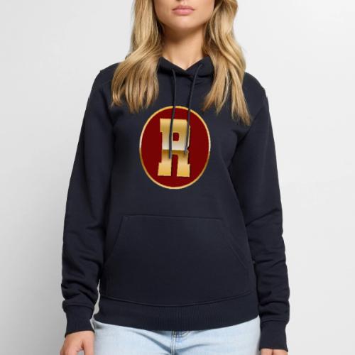 Letter R – Capital Varsity Alphabet Monogram - Men's Premium Hoodie