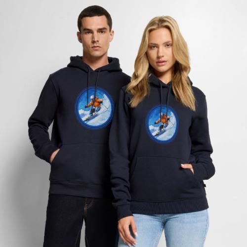 Skiing: On the Edge - Men's Premium Hoodie