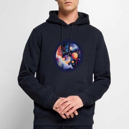 Floating Planetscape - Men's Premium Hoodie