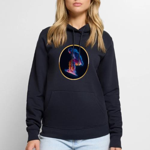 Snowboarding: Arctic Neon Leap - Men's Premium Hoodie