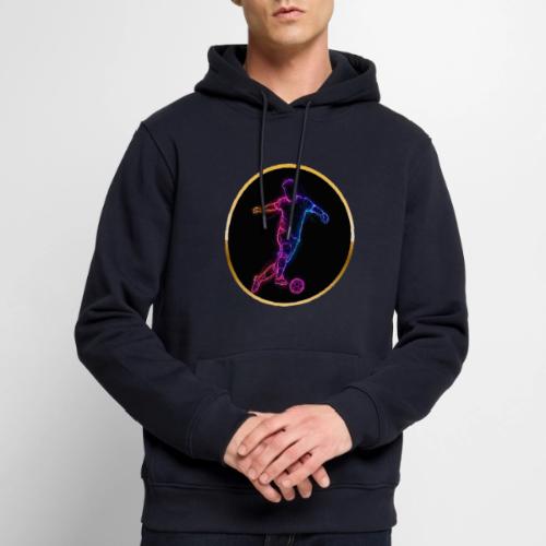 Neon Soccer Flow - Men's Premium Hoodie