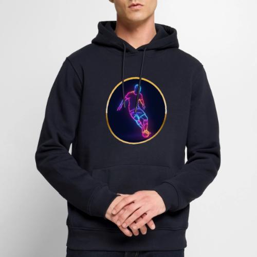 Soccer: Neon Golden Goal - Men's Premium Hoodie