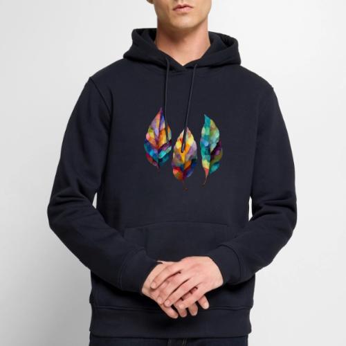 Art: Colorful Leaf Harmony - Men's Premium Hoodie