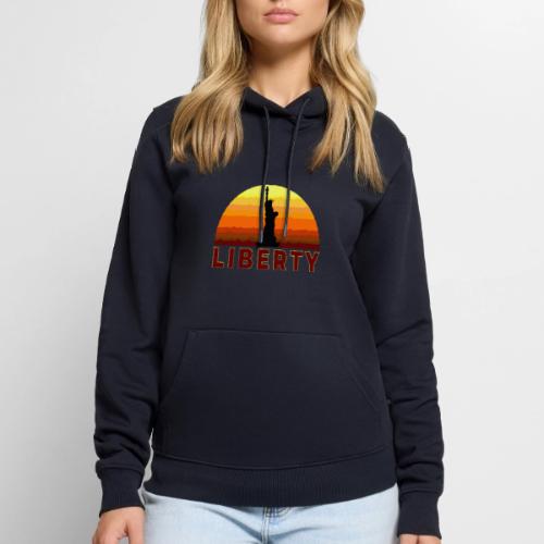 USA: Sunset Liberty Bold - Men's Premium Hoodie