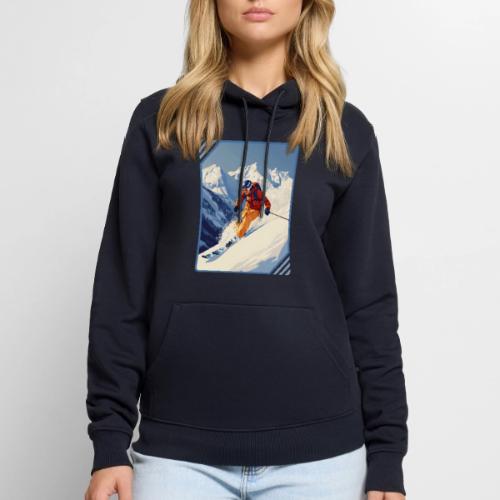 Mountain Skiing Vibes - Men's Premium Hoodie