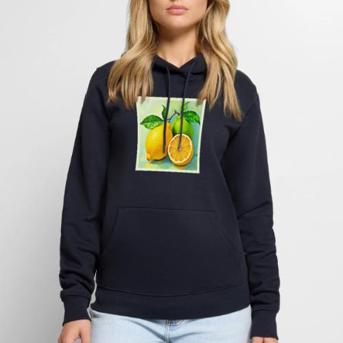 Zesty Citrus Burst of Sunshine Design - Men's Premium Hoodie