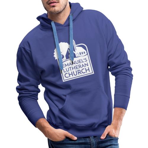 Single Vertical white2 - Men's Premium Hoodie