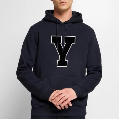 Varsity Letter Y Collegiate Alphabet Art - Men's Premium Hoodie