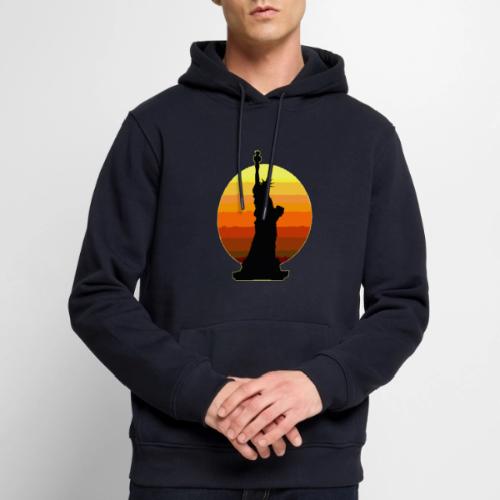 USA: Golden Horizon Liberty - Men's Premium Hoodie