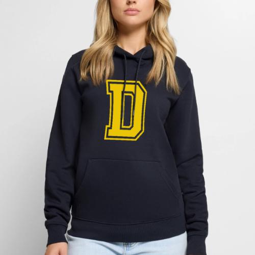 Letter D – Capital Athletic Alphabet Monogram - Men's Premium Hoodie