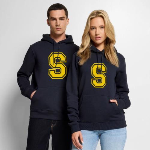Letter S – Capital Athletic Alphabet Monogram - Men's Premium Hoodie