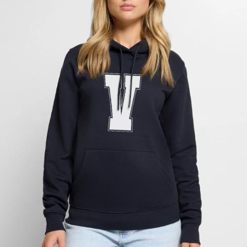 White Letter V – Varsity Alphabet Monogram - Men's Premium Hoodie