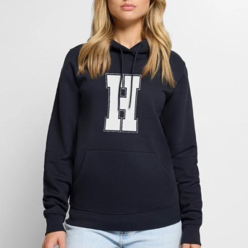 White Letter H – Varsity Alphabet Monogram - Men's Premium Hoodie