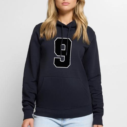 Varsity Number 9 Athletic Font - Men's Premium Hoodie