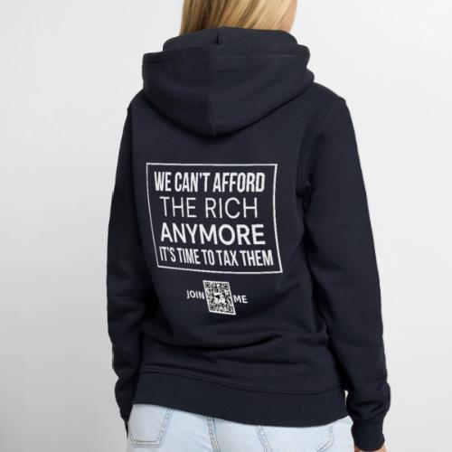 Tax the Rich (white, back) - Men's Premium Hoodie