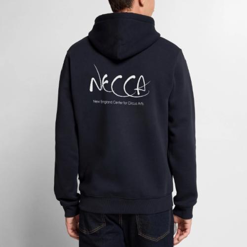 White NECCA Logo - Men's Premium Hoodie