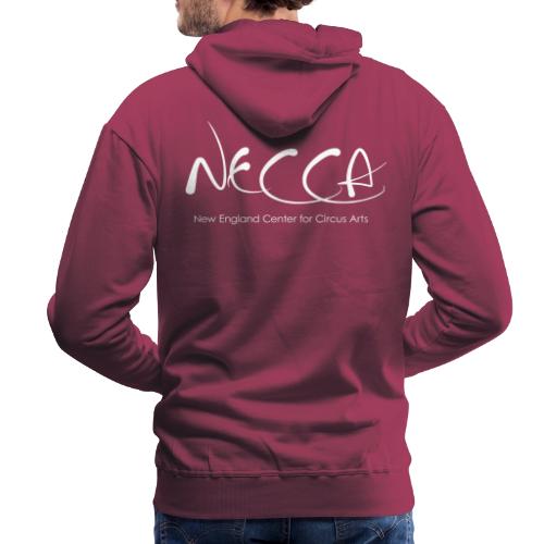 White NECCA Logo - Men's Premium Hoodie
