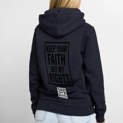 Faith Off (black, front-facing) - Men's Premium Hoodie