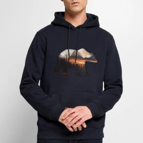 Canada Bear: fiery tones - Men's Premium Hoodie
