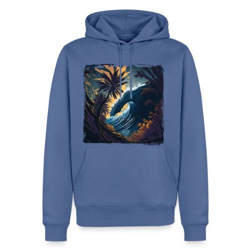 Moonlight Jungle Wave - Men's Premium Hoodie