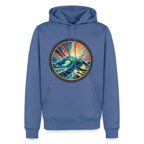 Rainbow Ray Wave - Men's Premium Hoodie