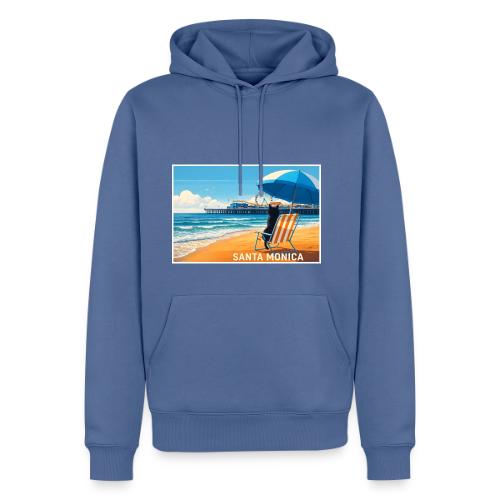 Santa Monica Beach Cat - Men's Premium Hoodie