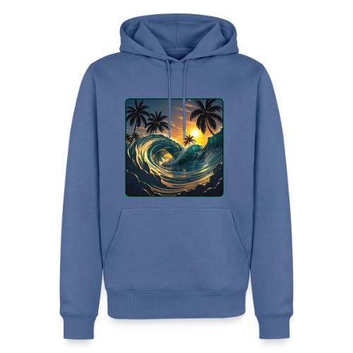 Liquid Morning Wave - Men's Premium Hoodie