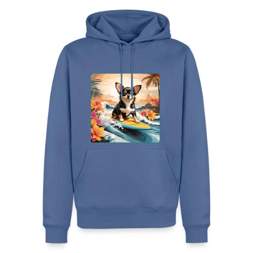 Surfing Chihuahua - Men's Premium Hoodie