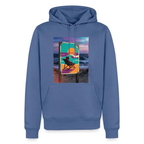 Sunset Cat Sign - Men's Premium Hoodie