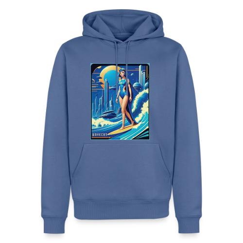 Art Deco City Surfer - Men's Premium Hoodie