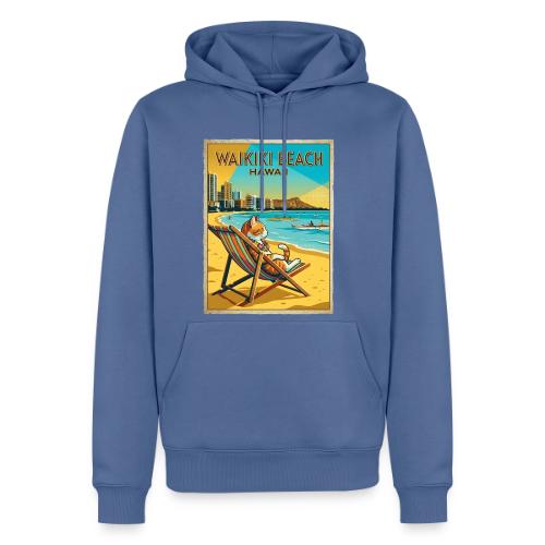 Waikiki Beach Cat - Men's Premium Hoodie