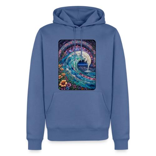 Stained Glass Wave - Men's Premium Hoodie