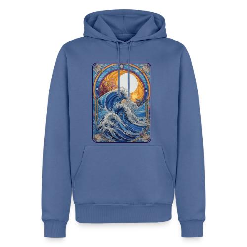 Art Nouveau Wave - Men's Premium Hoodie