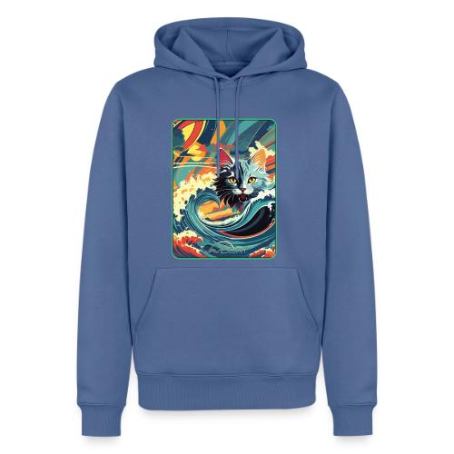 Wavecat Beach - Men's Premium Hoodie