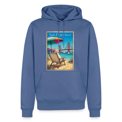 San Francisco Beach Cat - Men's Premium Hoodie