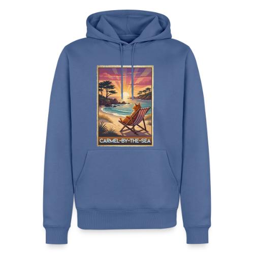 Beach Cat At Carmel-By-The-Sea - Men's Premium Hoodie