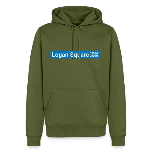 Logan Square CTA Blue Line - Men's Premium Hoodie