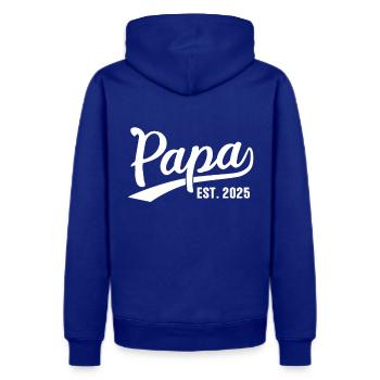 Papa 2025 Papa Since 2025 Papa Est 2025 - Men's Premium Hoodie - royal blue - Back