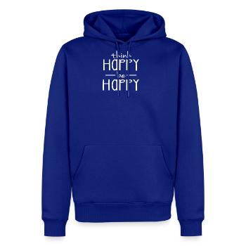 think happy - be happy - Men's Premium Hoodie - royal blue - Front