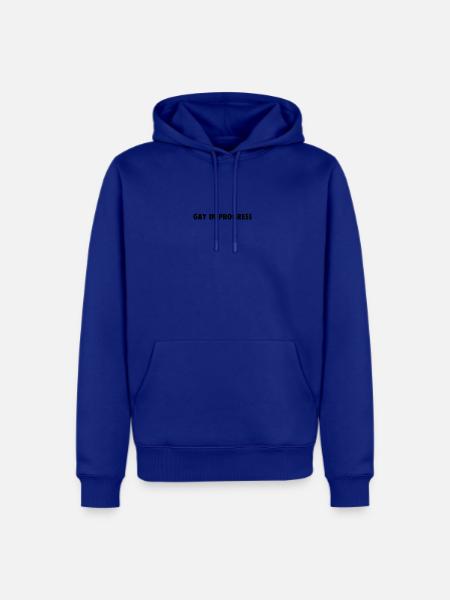 gay in progress - Men's Premium Hoodie - royal blue