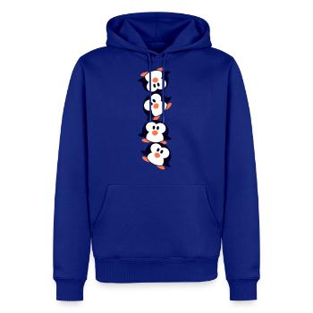 4 Penguin Tower Circus Artists Friends Team Funny - Men's Premium Hoodie - royal blue - Front