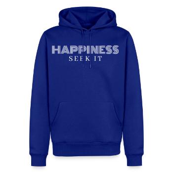 HAPPINESS - Men's Premium Hoodie - royal blue - Front