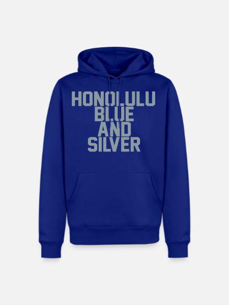 Honolulu Blue & Silver - Men's Premium Hoodie - royal blue