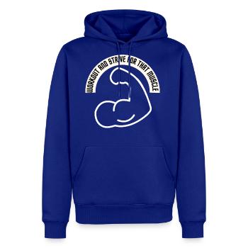 Strive for Strength - Men's Premium Hoodie - royal blue - Front