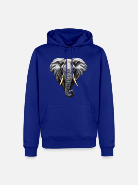 Golden Elephant - Men's Premium Hoodie - royal blue