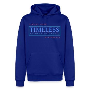 Always make timeless efforts to make a difference - Men's Premium Hoodie - royal blue - Front